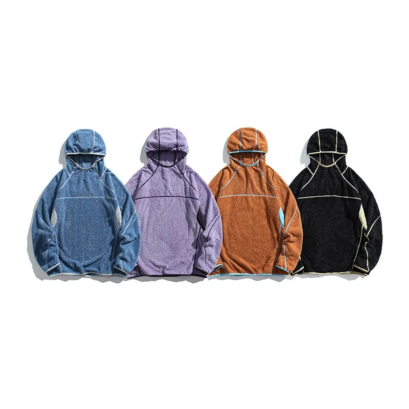 

Outdoor Lightweight Fce Hoodie Men's Autumn Winter Loose Base Layer irt Casual Comfortable Breathable Qui Dry Sweatirt