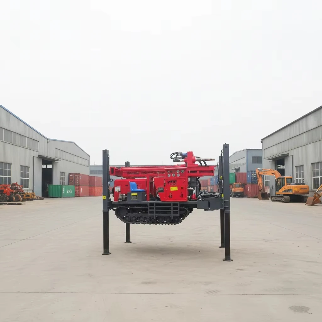 Full Hydraulic Crawler Mounted Drill Rig Portable DTH Drilling Machine For Deep Water Well & Geotechnical Exploration