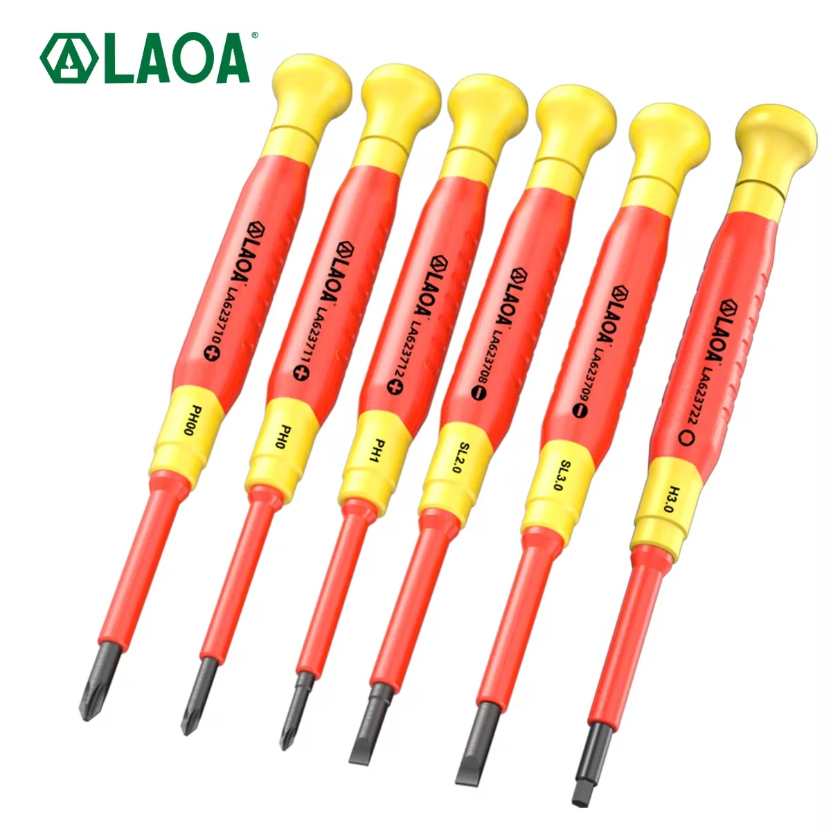 LAOA Insulated Precision Screwdriver a Cross Small Size Screwdriver to Remove Eyeglasses Clocks and Watches Cell Phone Notebook