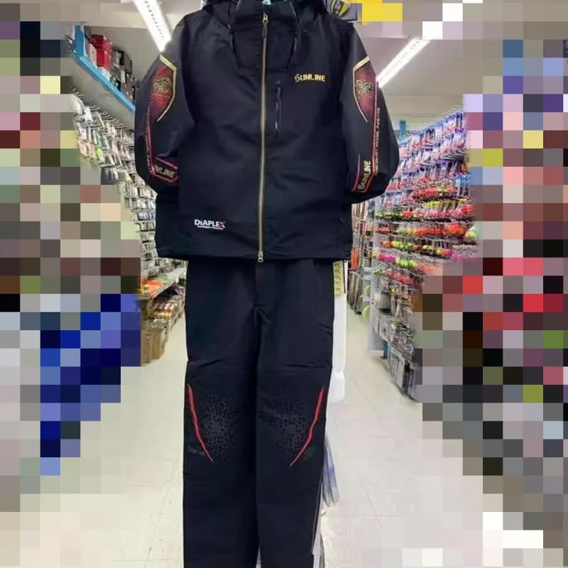 2025 جديد مجموعة ملابس SUNLINE الرجال GOTX سترة مقاوم للماء يندبروف بدلة صيد 3 طبقات الضغط الغراء 4 Seanson ارتداء مجموعة 23901