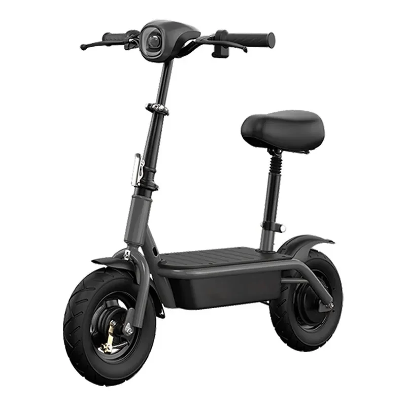 Portable Folding Electric Scooter For Adults With Dual Brakes Mini Two-Wheel Commuter Vehicle