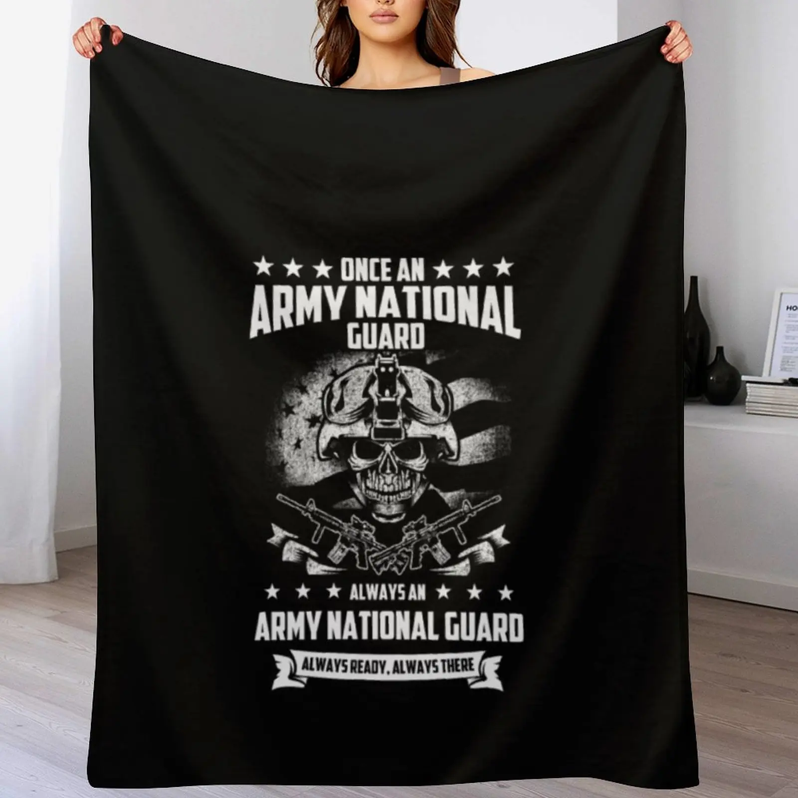 

ARMY NATIONAL GUARD Throw Blanket Quilt Sofa Throw Decorative Throw Soft Plaid Blankets