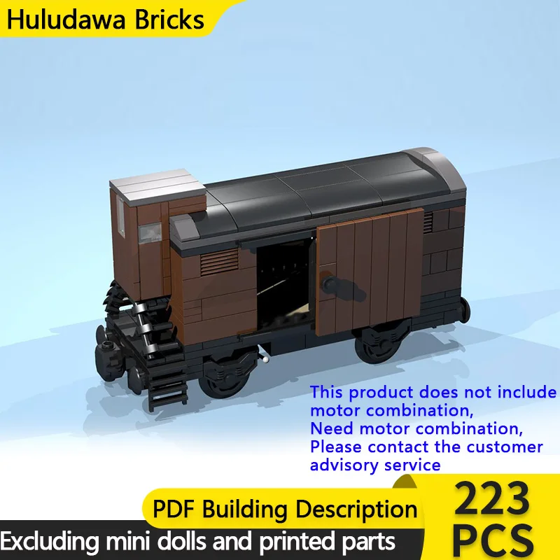 

City Car Model MOC Building Bricks 4-Wheel Box Wagon With Cab Modular Technology Children Holiday Gifts Assemble Toys Suit