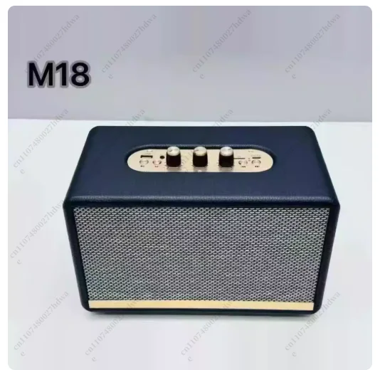 New M18 Wireless Bluetooth Speaker Portable Retro Outdoor Subwoofer Adjustment Card Speaker