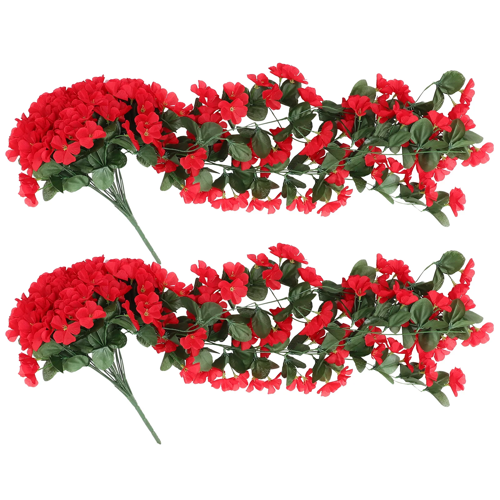 

2pcs Artificial Hanging Flowers Vines Faux Plants Fake Vine Garland Home Garden Wedding Decorgreenery Wall Pendant Silk