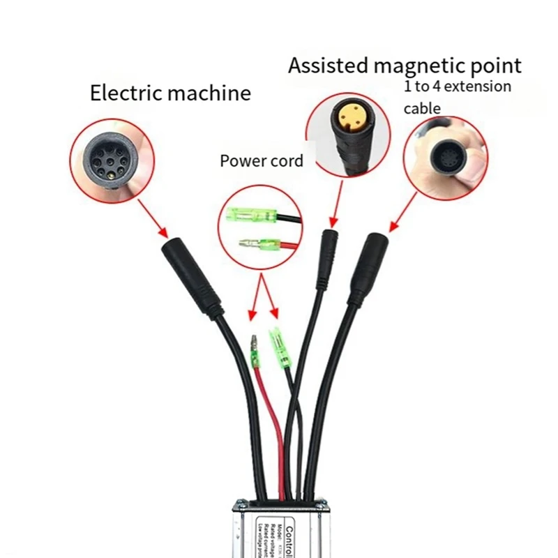 Outdoor E-Bike KT Controller Brushless Motor KT-15A 3 Pin PAS 9 Pin Motor Electric Bicycle Universal For E-Bike