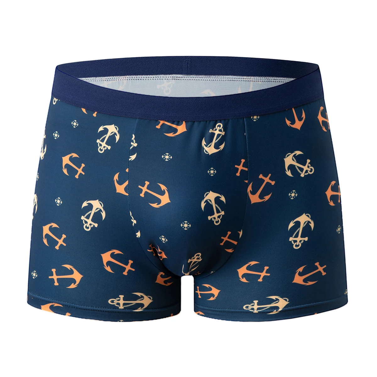 4-teiliges Set bedruckter Unterwäsche für Männer und Jugendliche, bequeme flache Boxershorts mit elastischem Bund, mehrfarbige Freizeitshorts – Detail 15