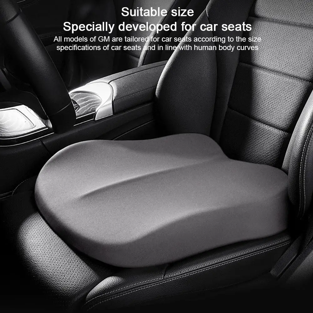 1pc Car Lumbar Pillow Backrest Cushion Sitting Pad Anti Driver All Relief Pain Low Slip Memory Seasons Foam Back Car C3m0