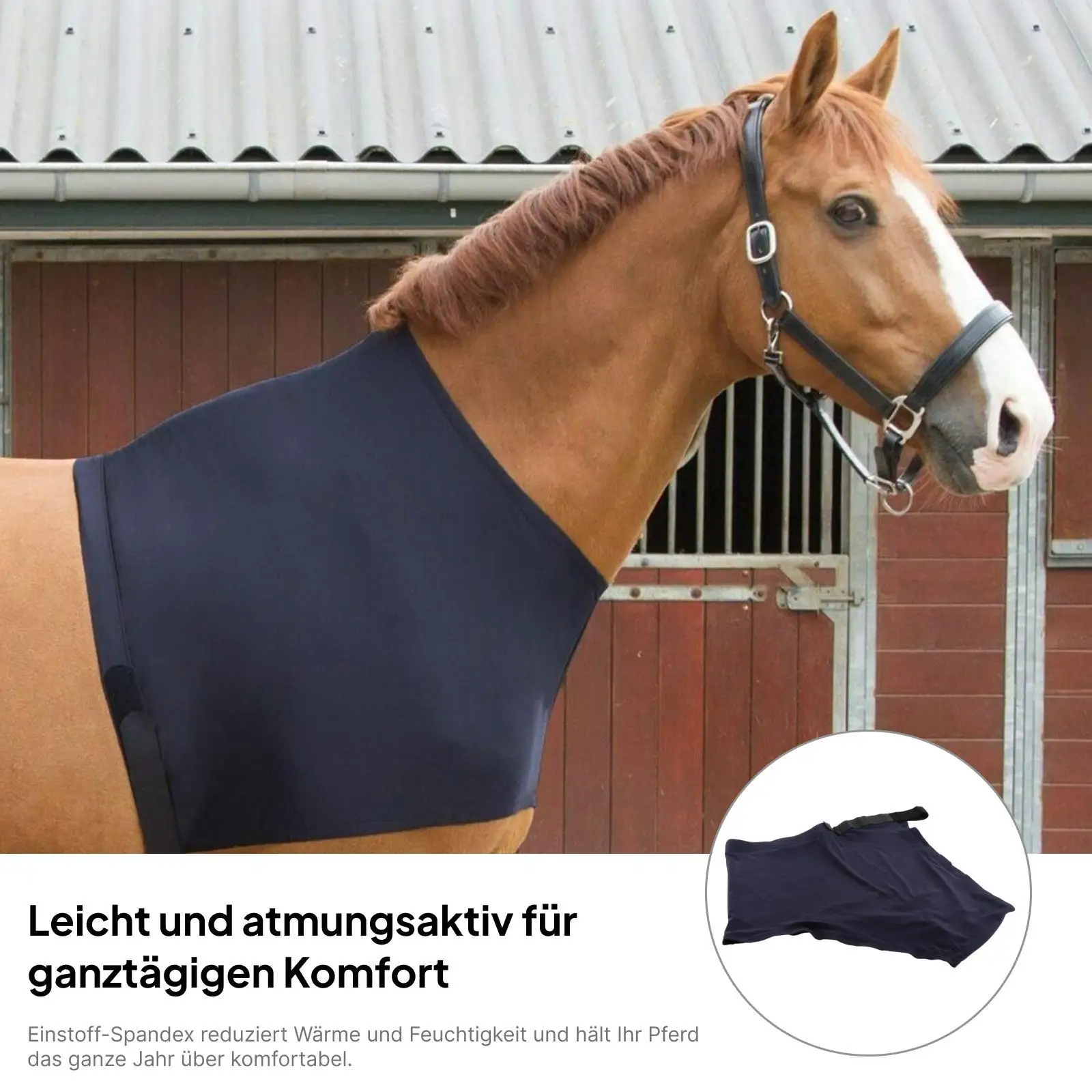 高弾性馬用肩ガード、耐摩耗性スパンデックス胸部保護具、通気性メッシュプロテクター（馬用）