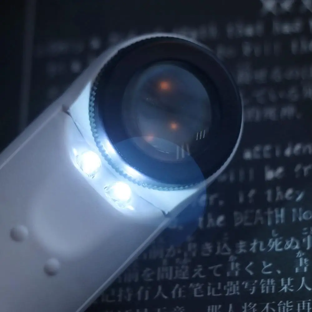 Portable LED Light Handheld Magnifier Loupe HD Magnifying Glass Illuminated Lamp Lens Jewelry