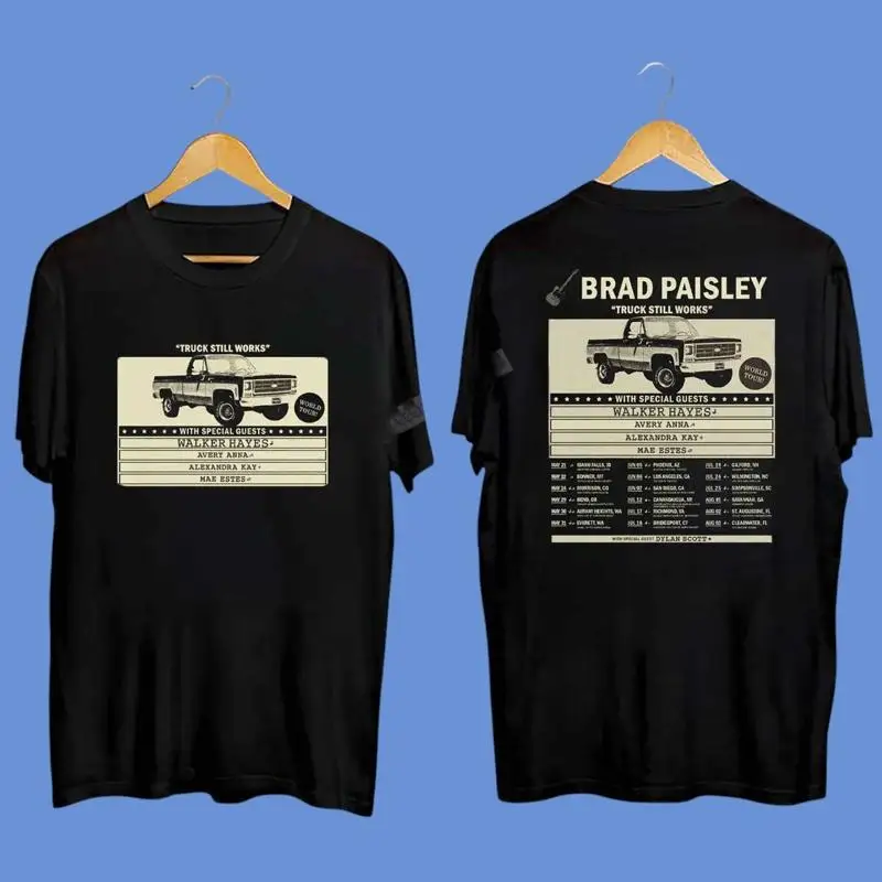 

Футболка Truck Still Works World Tour 2025 Brad Paisley, все размеры S 4XL