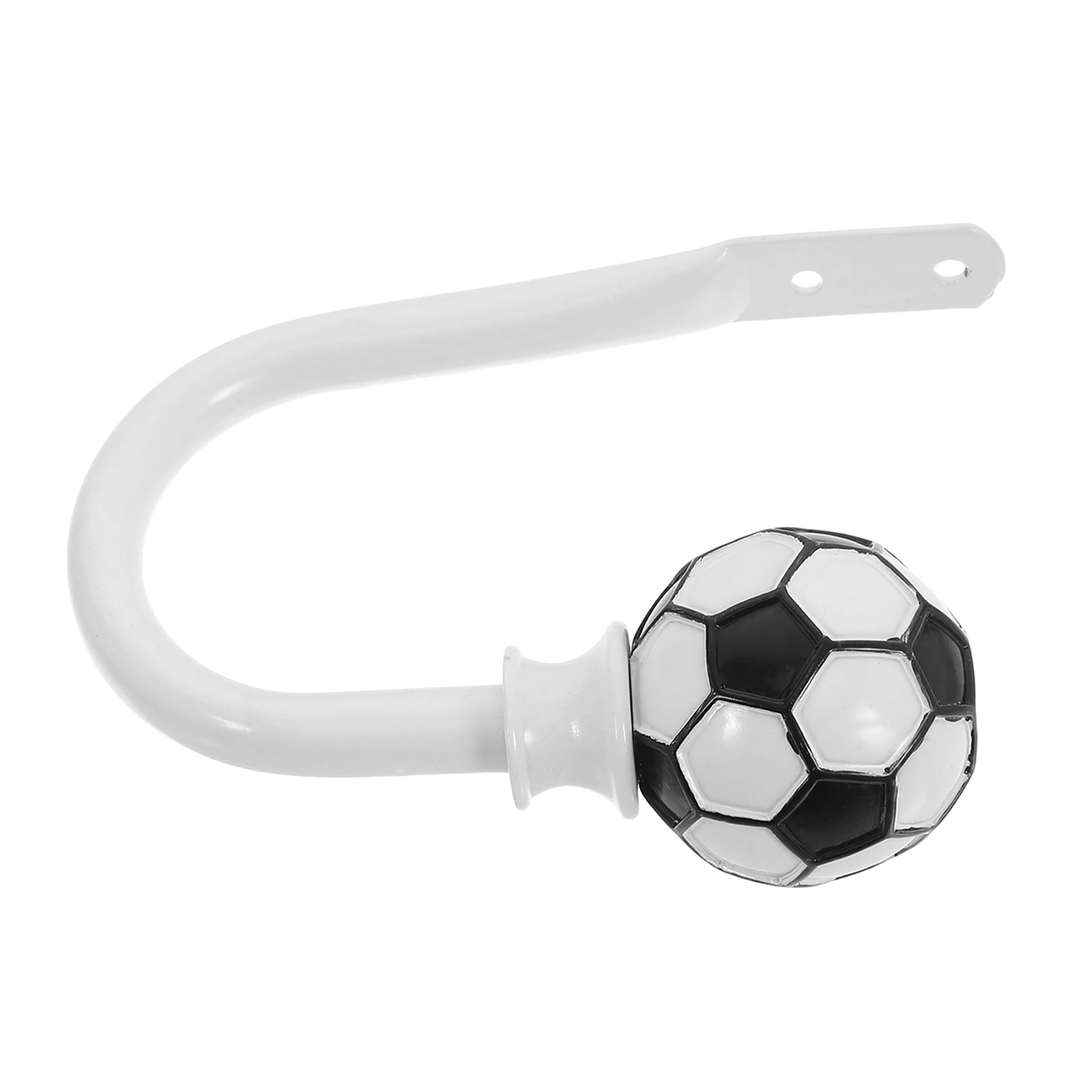 رباط ستائر لكرة القدم على الحائط بتصميم على شكل حرف U من مادة الراتنج المعدنية للغرف الكلاسيكية الحديثة وحامل الستائر الوظيفي #2