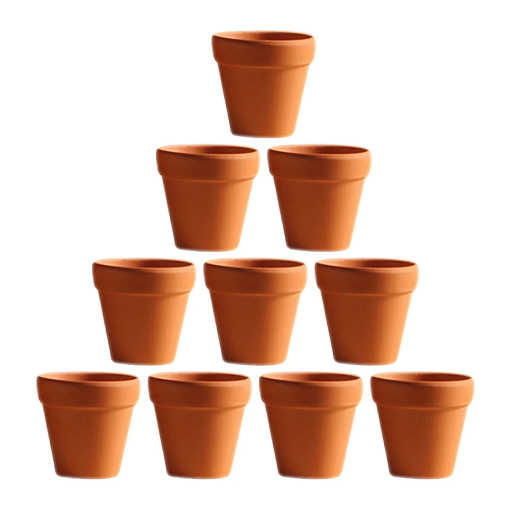 

20pcs Small Plant Pots Terracotta Flower Pottery Plants Bowl Planter Drainage Hole Garden Decor Home Gift