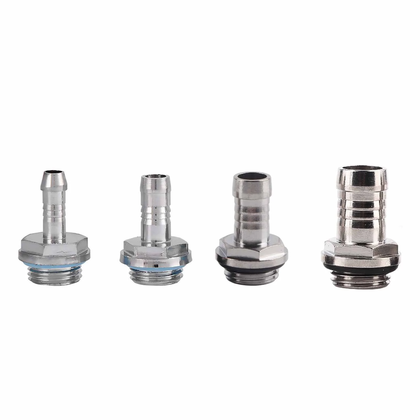 PC Water Cooling Two touch Fitting G1/4 Thread Barb Connector for Tube Stainless Steel and Plastic Fitting