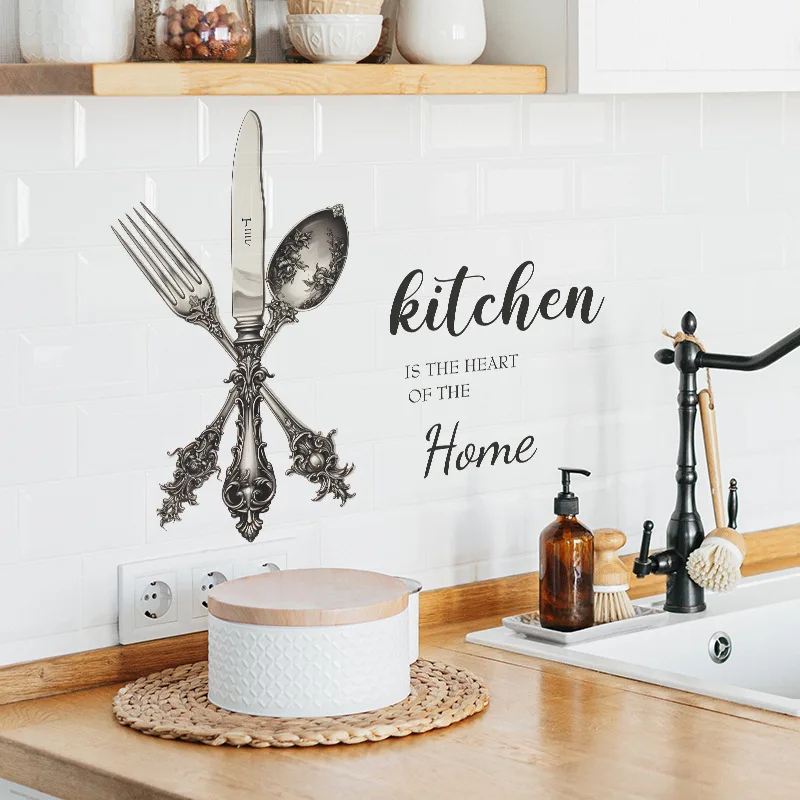 Adesivi murali decorativi per piastrelle da cucina in vinile per la decorazione della cucina Carta da parati adesiva Decorazioni da parete Adesivi per mobili Decorazioni per la camera