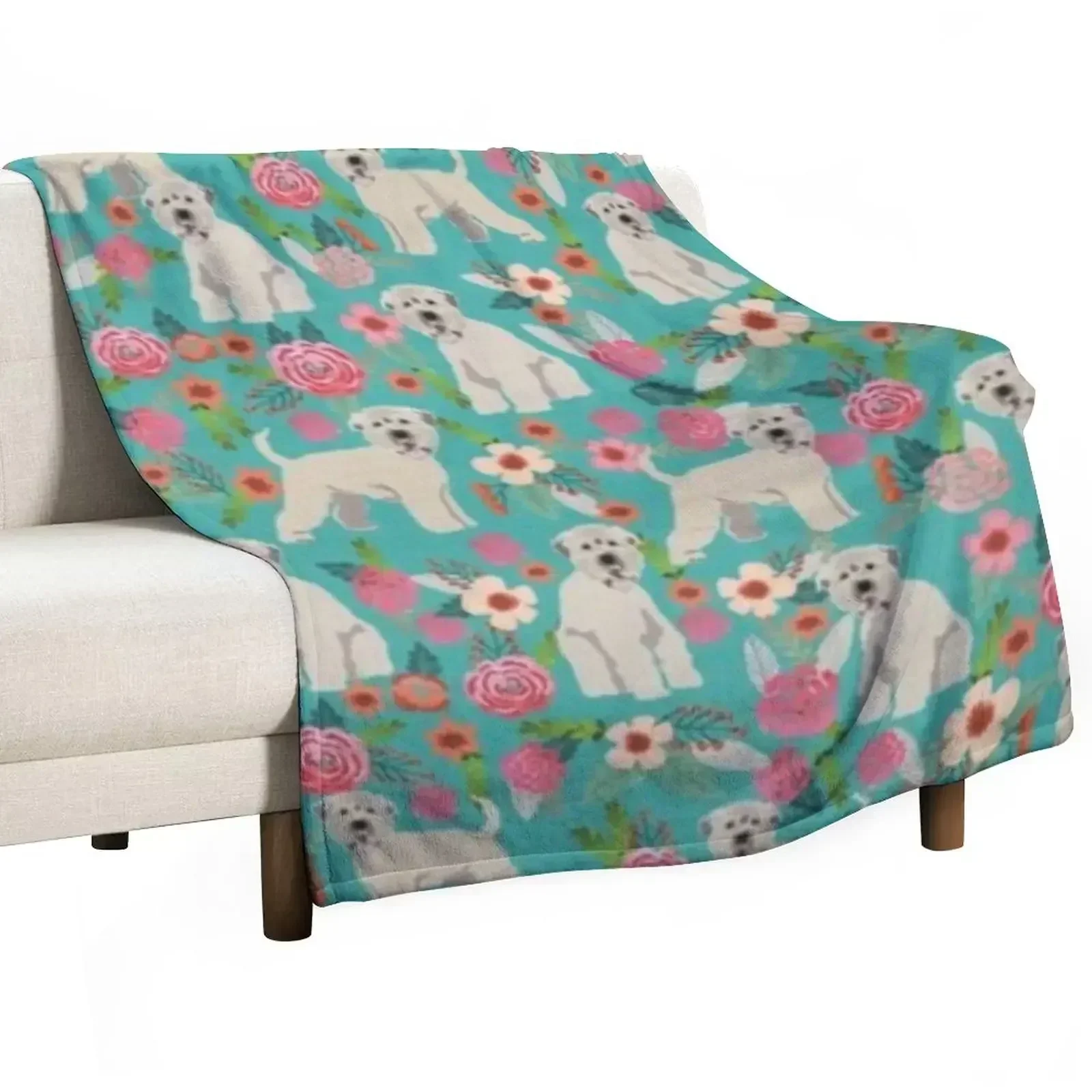 

SOFT COATED SWEATHEN Throw Blanket For Sofa Thin for sofa anime Warm Blankets