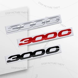 1Pcs 3D Metal 300c Logo Emblem Badge Car Rear Tail Bumper Trunk Sticker For Chrysler Decal Auto Accessory