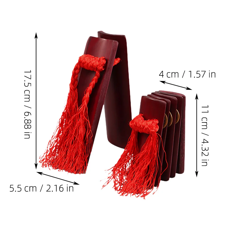 2 قطعة الخيزران الصينية اليليجرو كلابر كوايبان الآلات الموسيقية التقليدية للأطفال المبتدئين أداء الثقة بناء