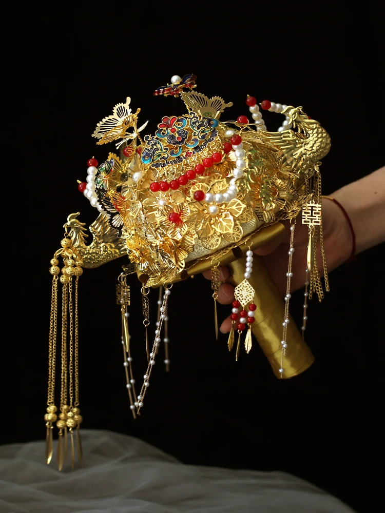 gold-embroidered-wedding-bouquet-diy-material-kit-for-brides-traditional-chinese-style-handheld-floral-arrangement