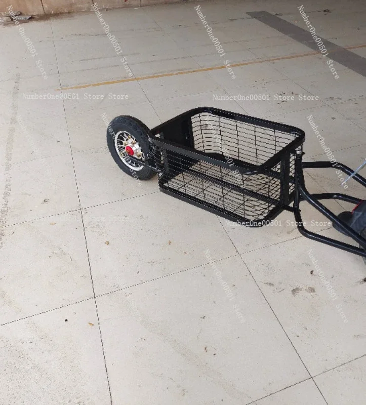 Universal One Wheel Trailer for Motorcycle Bicycle  Bike Detachable Towable Luggage Cart Outdoor Camping