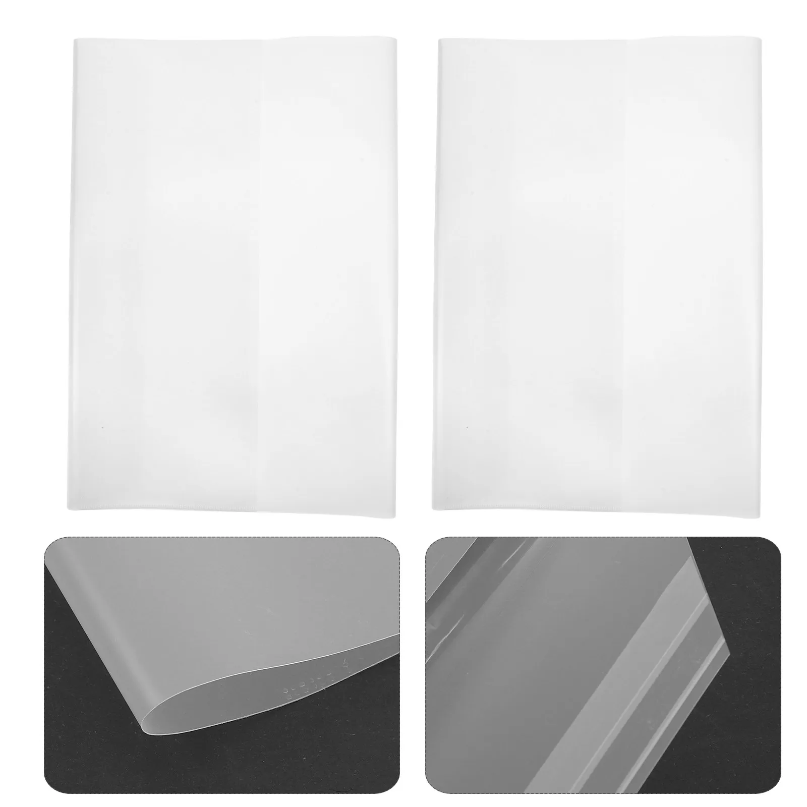 5Pcs Transparent Book Cover Waterproof for Exercise Books 16K Clear Protective Cover Student School Use