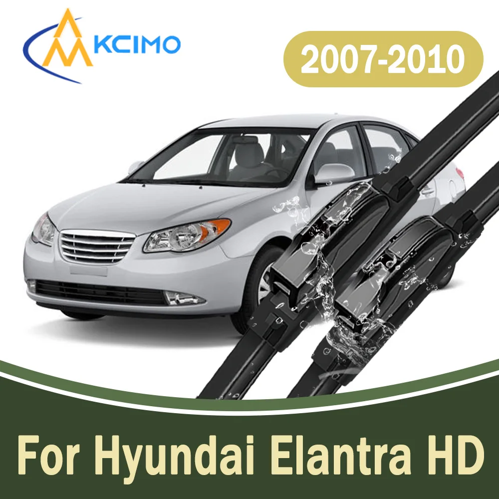 

All-Weather Front Windscreen Wiper Blades For Hyundai Elantra HD 2007-2010 Silent Car Windshield Replacement Parts 2Pcs