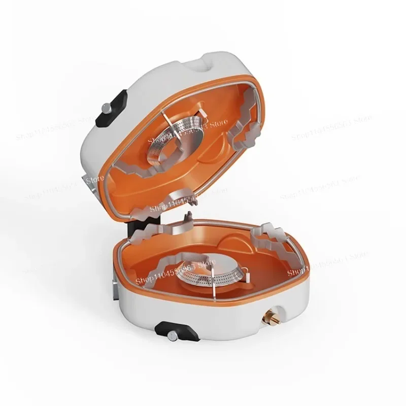 Portable Folding Outdoor Gas Stove, Double Burner Camping Cooktop 2500W High Power, Compatible with Propane and Butane Canisters
