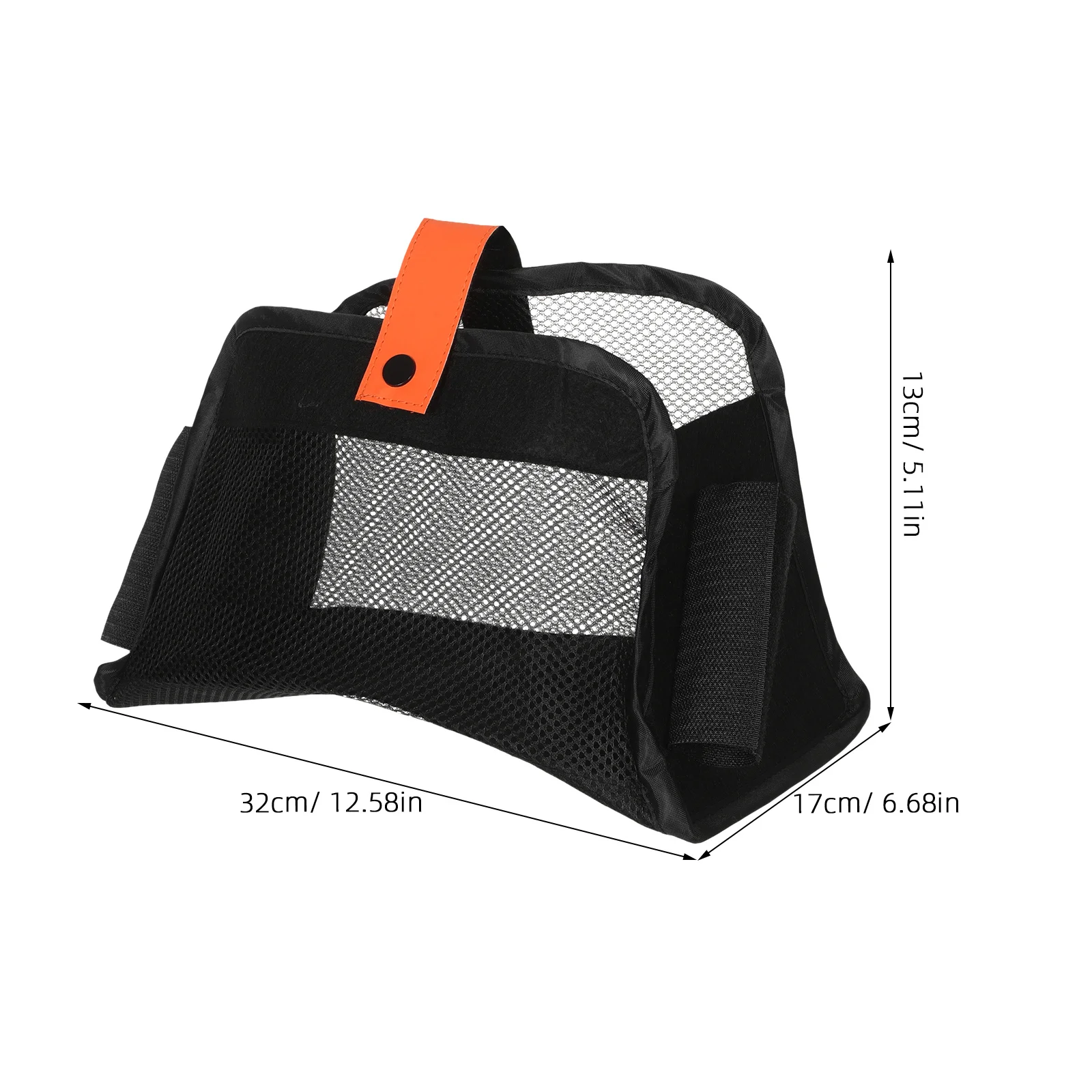 سلة سفلية لعربة الأطفال، قماش أكسفورد أسود، منظم عربة الأطفال العالمي، مساحة تخزين إضافية، حقيبة تخزين معلقة للكرسي المتحرك