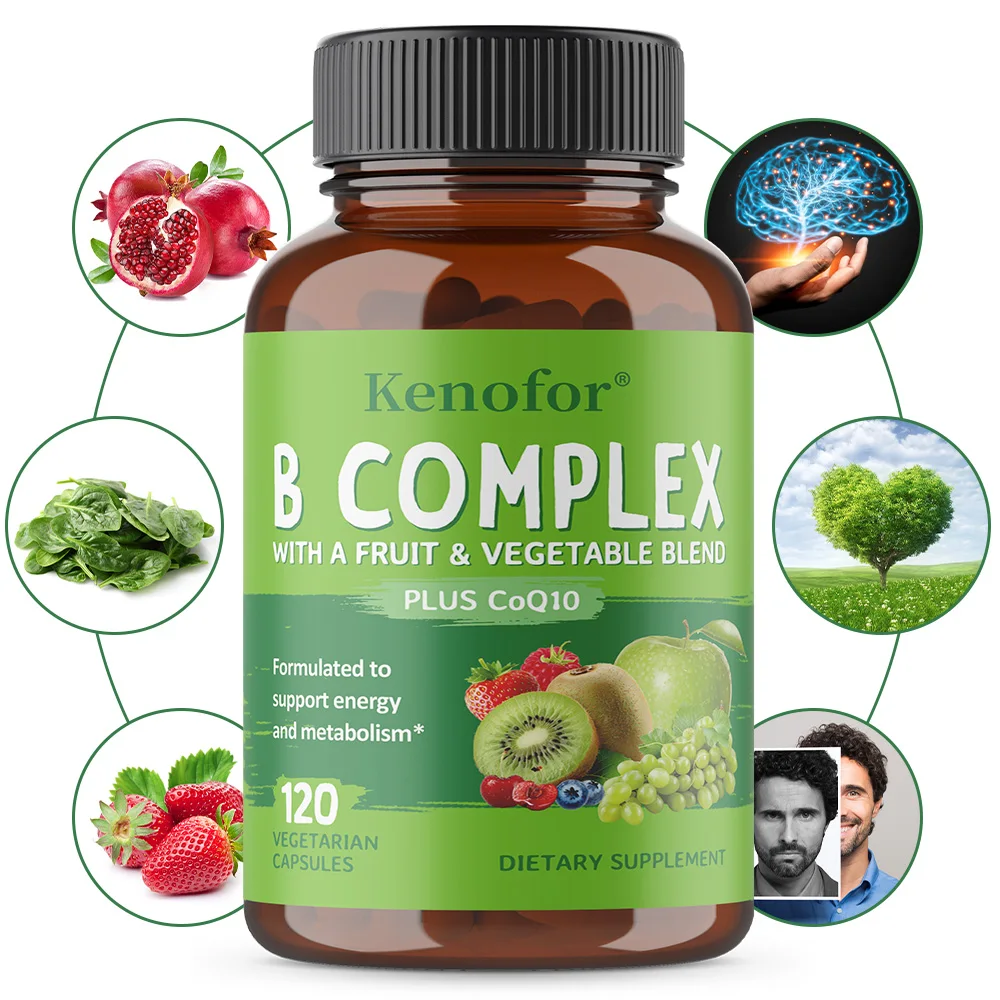

Highly Effective and Easily Absorbed Vitamin B Complex Supplement - Boosts Immunity, Energy, and Metabolism, Non-GMO