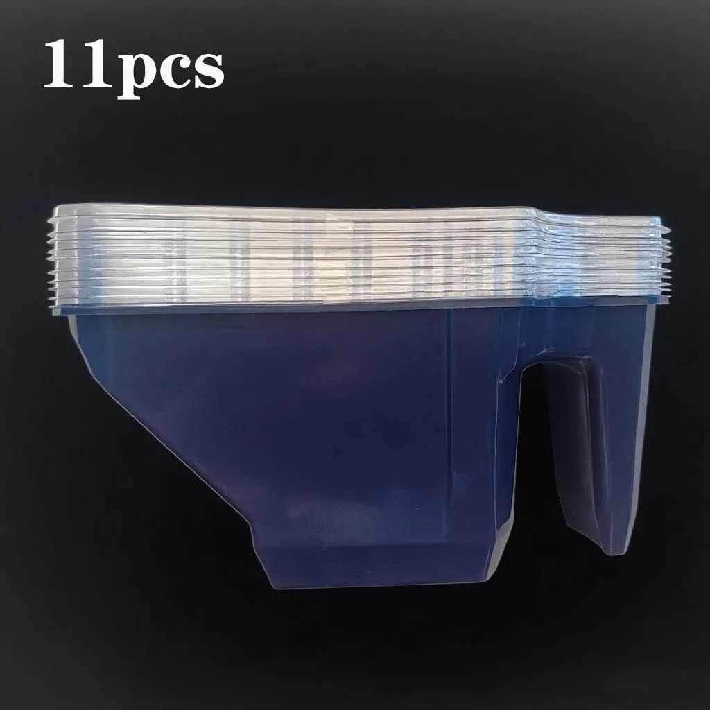 

Набор чашек для краски из 11 предметов включает 1 пластиковый стаканчик для краски + 10 сменных прозрачных подушечек для ПЭТ для удобных и прочных инструментов для рисования.