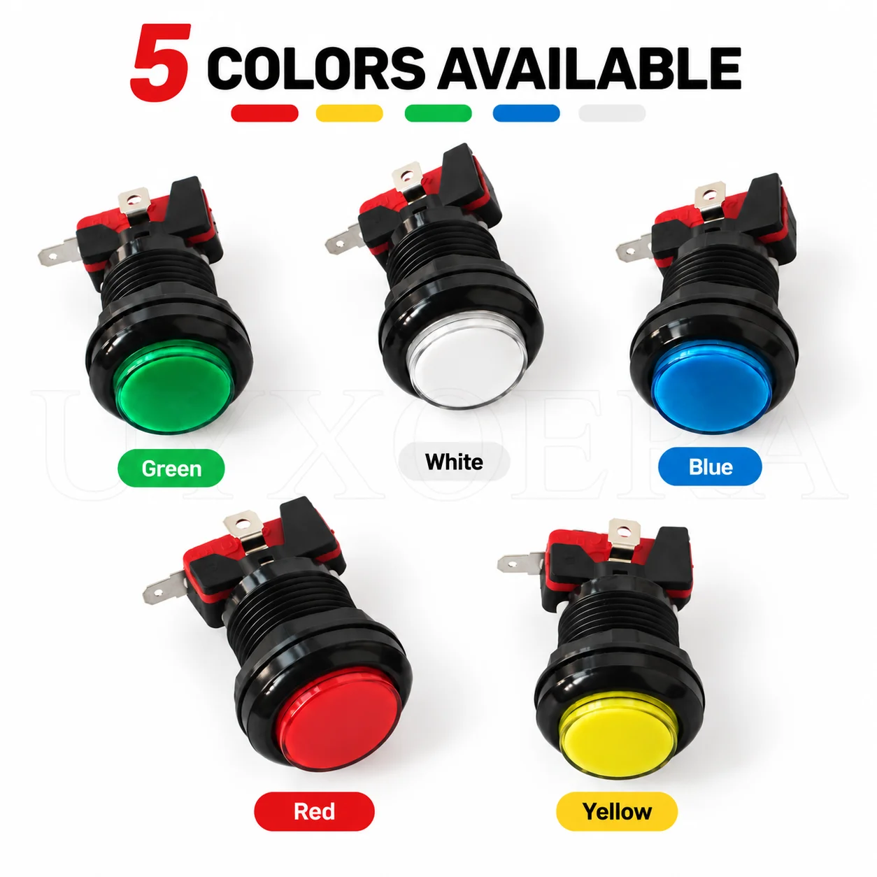 1Pc 30mm 12V LED Arcade Push Button Illuminated Round Microswitch Button for Arcade Game Machine Description: