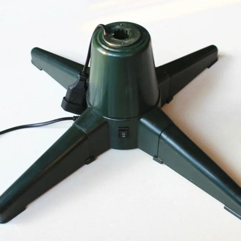 Electric Christmas Tree Stand Spinning Automatic, Heavy Duty Metal Base for Revolving Xmas Tree, with US EU Plug