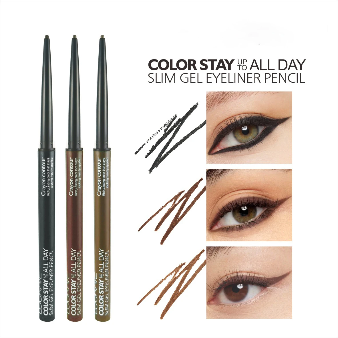 1Pcs Augen Make-Up Automatische Rotierenden Eyeliner Bleistift Schwarz Kaffee Wasserdicht Augenbrauen Stift Eyleliner Kosmetik Charming Augen Make-Up
