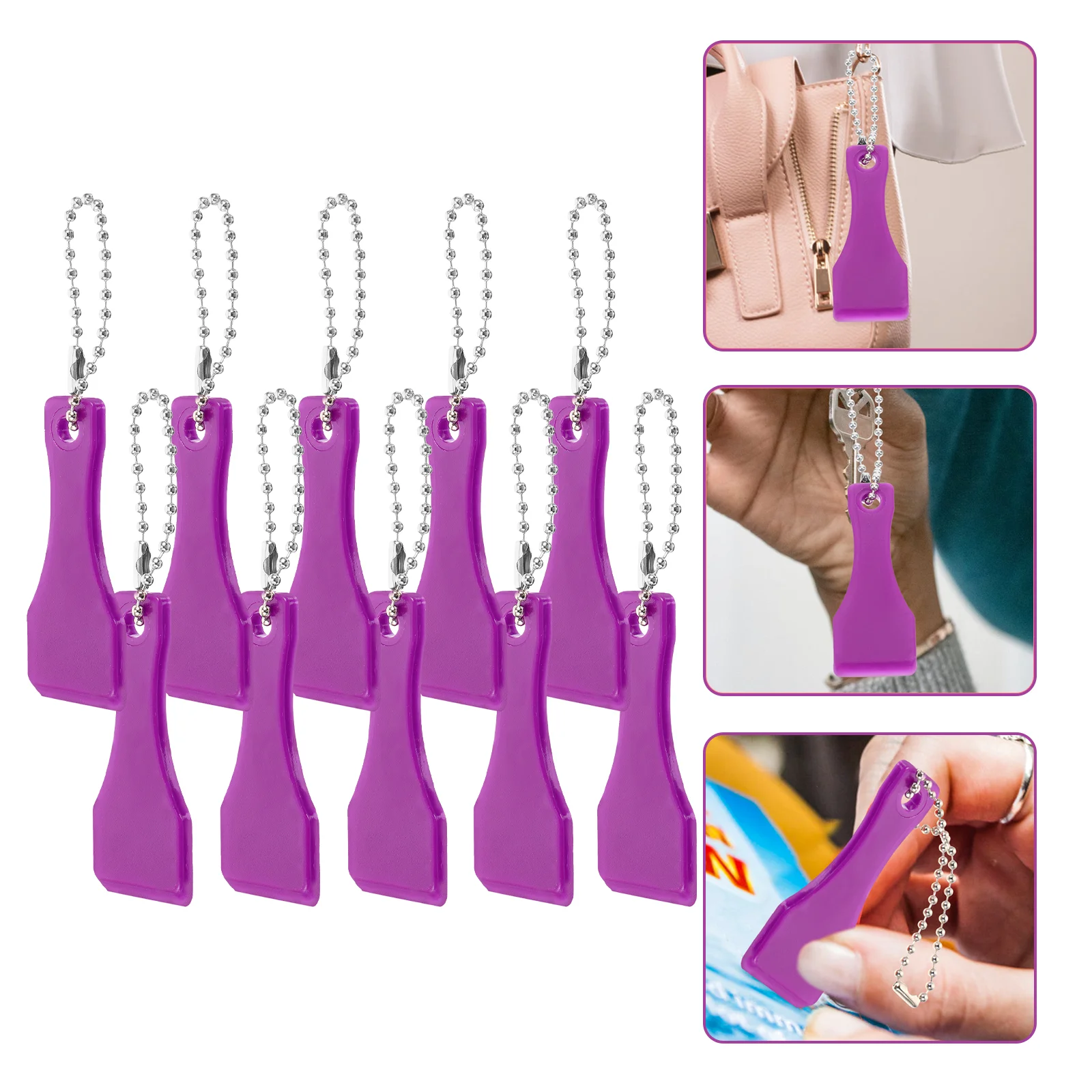 

10 Pcs Lottery Ticket Scratcher Spatula Tool Tickets Scrapers Portable Label Card