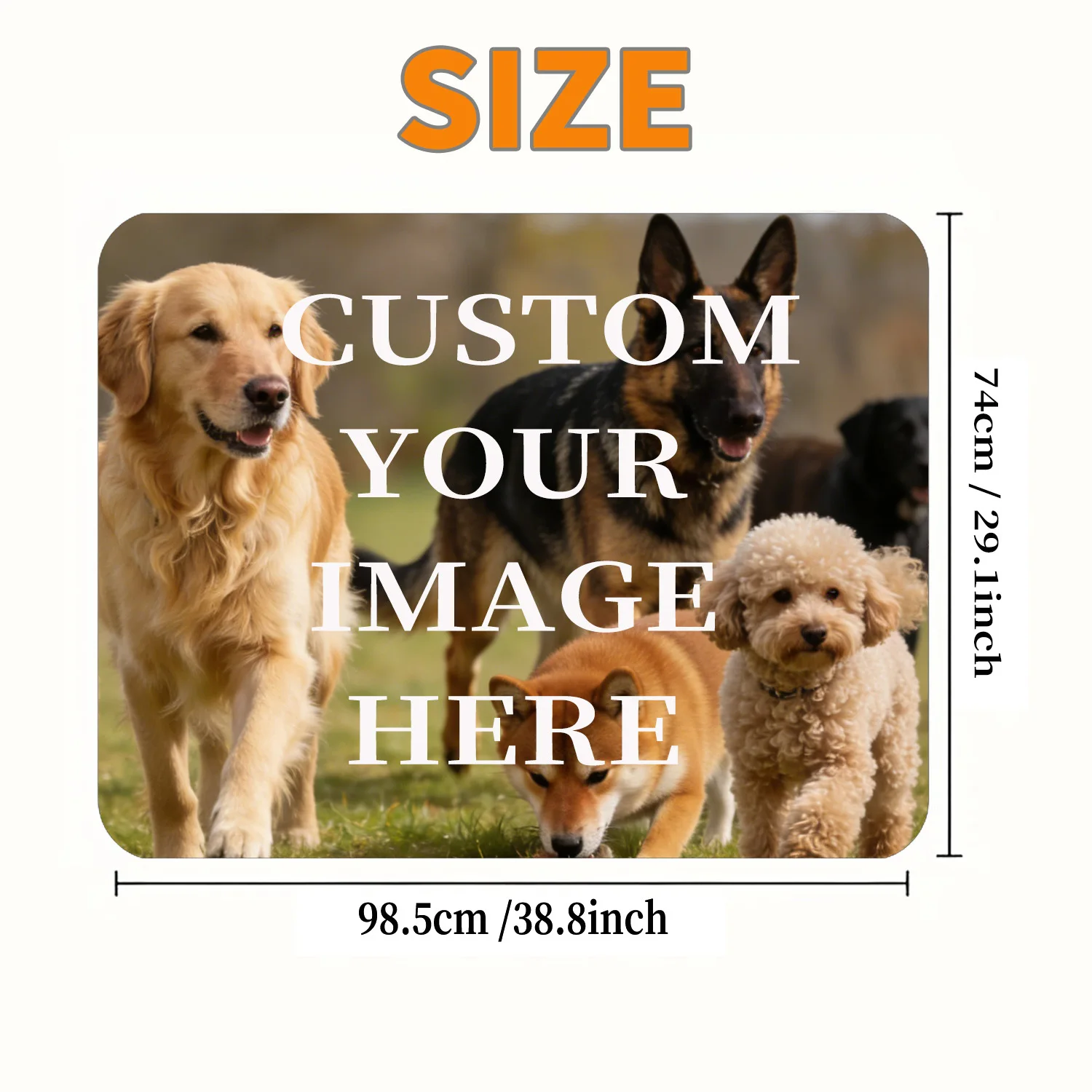 1pc Custom Car Trunk Mat with Your Image - Dust-Proof Mat Wear-Resistant Dirt-Resistant Easy-Care Cargo Liner for Car Interior