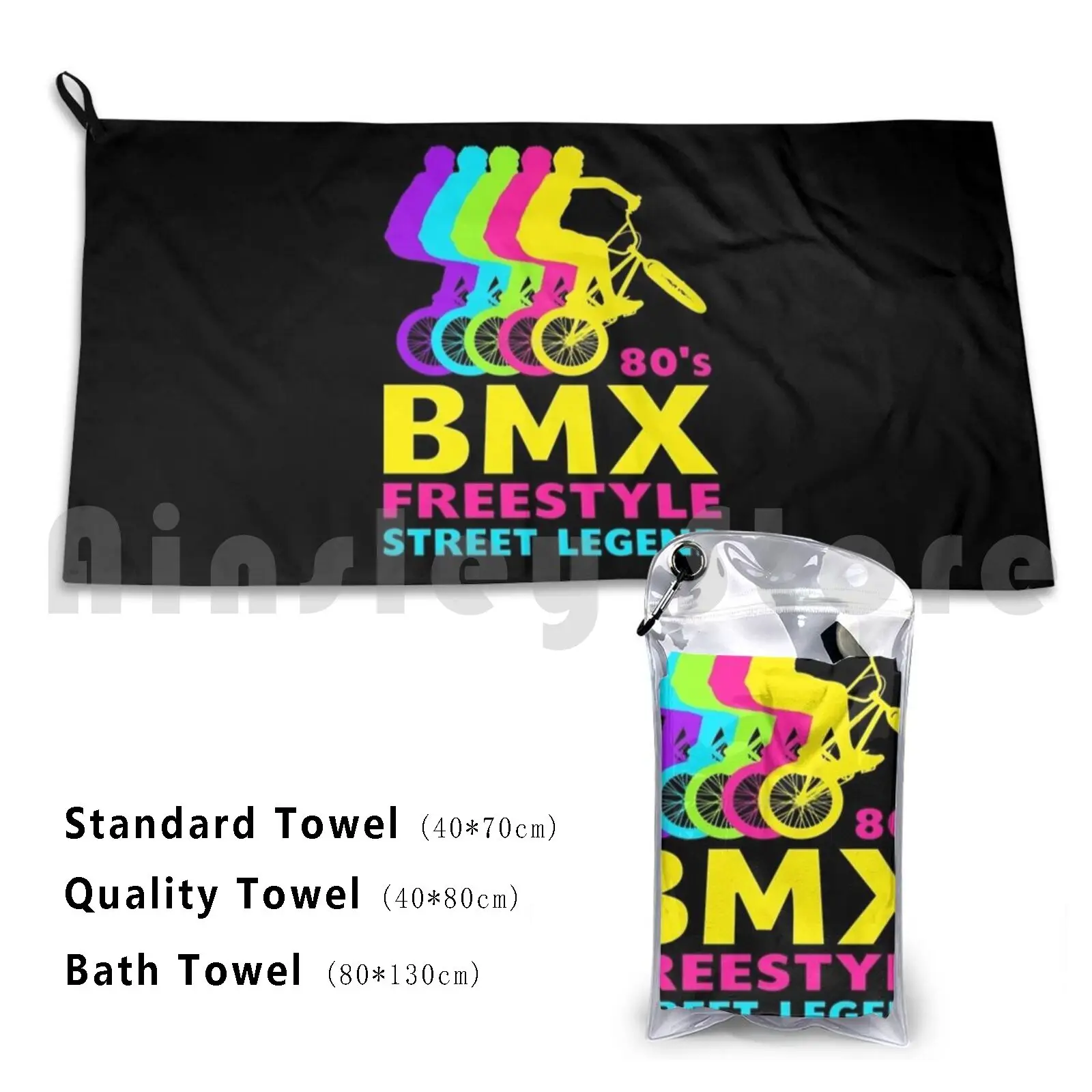 Bmx 80's Freestyle Street Legend Retro Vintage 1980's Bmx Bike Custom Towel Bath Towel Bmx 1982 Bicycle
