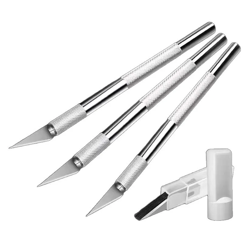 Multifunctional Utility Knife Telescopic Knife Box 9mm Blade Set Portable Paper Cutter Artwork Knife For Office School Supplies