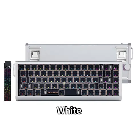 SKYLOONG GK68 HE Mix Wireless Keyboard Kit Aluminum Shell Compatible with Mechanical/Magnetic Switch DIY 2.4G/Bluetooth/Wired