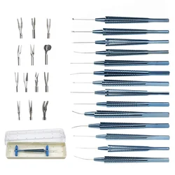 GREATLH 1pcs Capsulorhexis Forceps Retinal Forceps Titanium Alloy Ophthalmic Surgical Instrument 19G 20G 23G