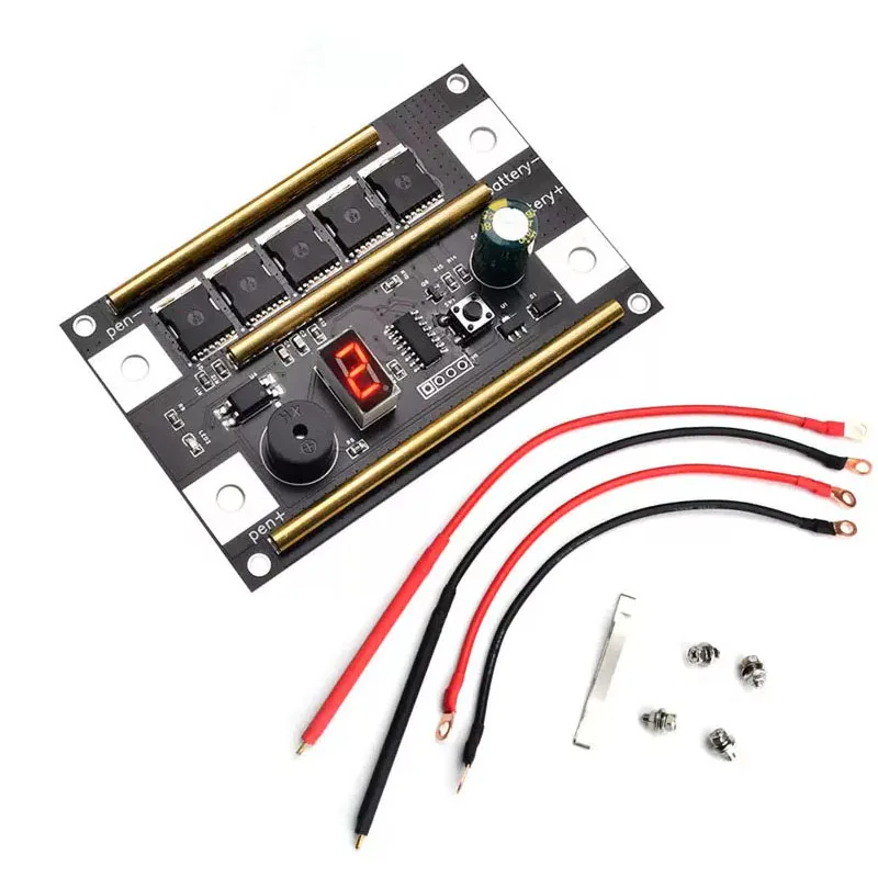 12V DIY Spot Welder Control Board Kit 9 Gears Adjustable Spot Welding Module for 18650 Nickel Strip Welding