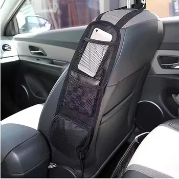 1 Piece Car Seat Back Hanging Bag Oxford Cloth Waterproof Thermal Pressure Resistant Handle Side Storage Bag Vehicle Compression