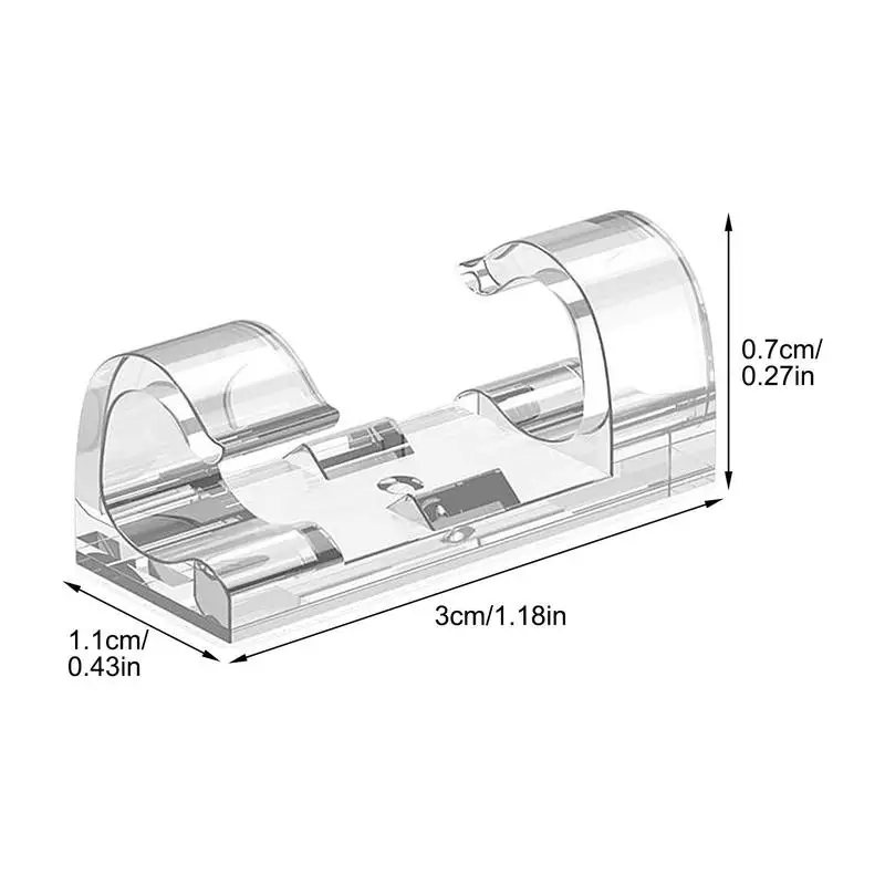 20pcs Wire Wall Clamp Cable Winder Clip Desk Wire Clamp Finisher Wire Clamp Self-adhesive Cable Organizer Line Cable Clip Buckle