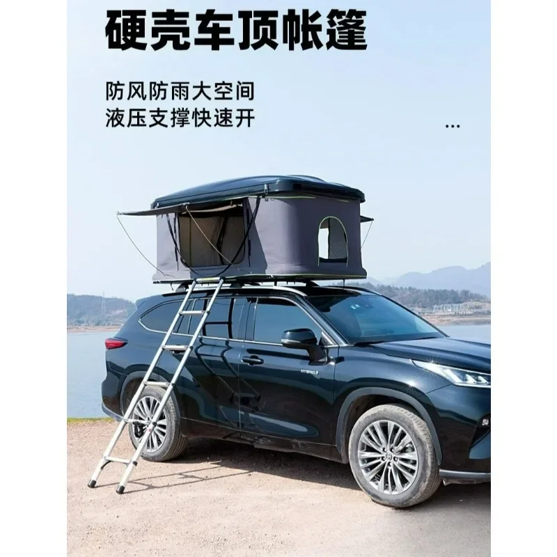 New Arrival Camper Trailer Car Roof Tent Box Clamshell Aluminium Roof Top Tent with AwningGoods in stock