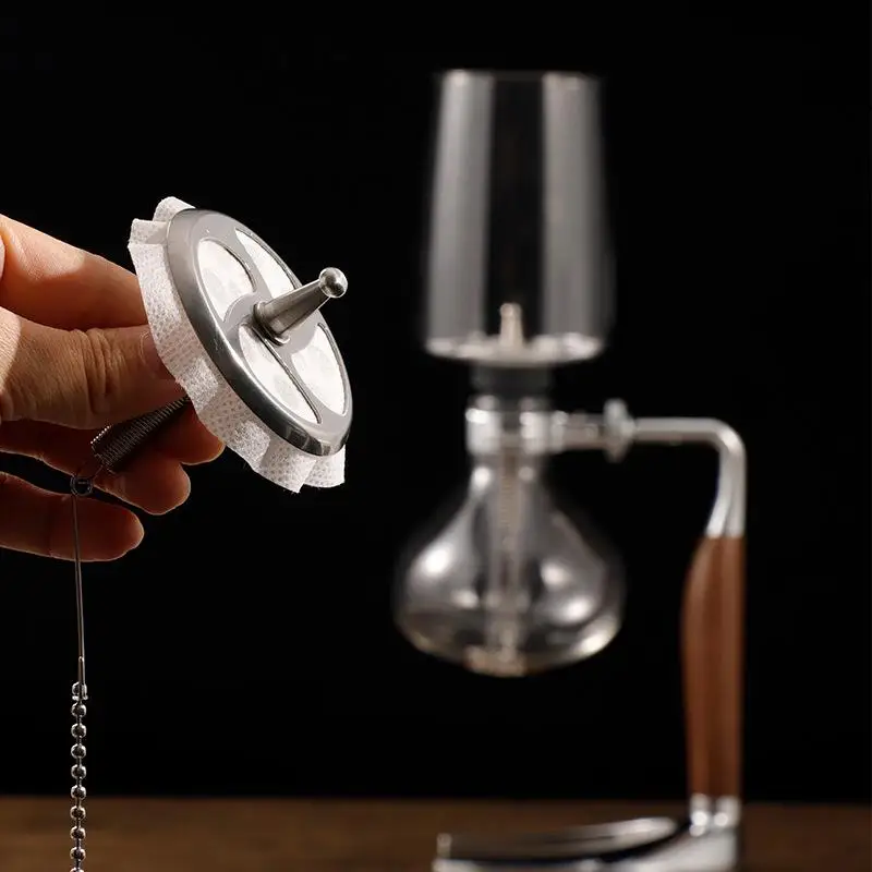 1 Set Food-Grade Stainless Steel Syphon Pot Replacement Filter Core For Long-Term Reusable Performance