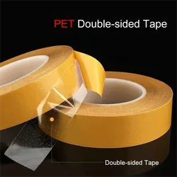 50M High Temperature Resistance PET Double Sided Tape No Trace Transparent Heat Resistant Strong Double-Sided Adhesive Tape 1PCS