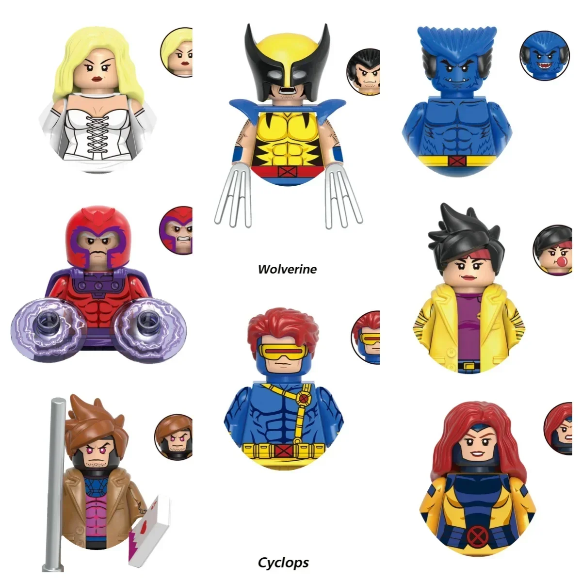 Hot toys New Marvel X-Men 97 Wolverine assembled toy action figure building blocks for classic movie children's party gifts