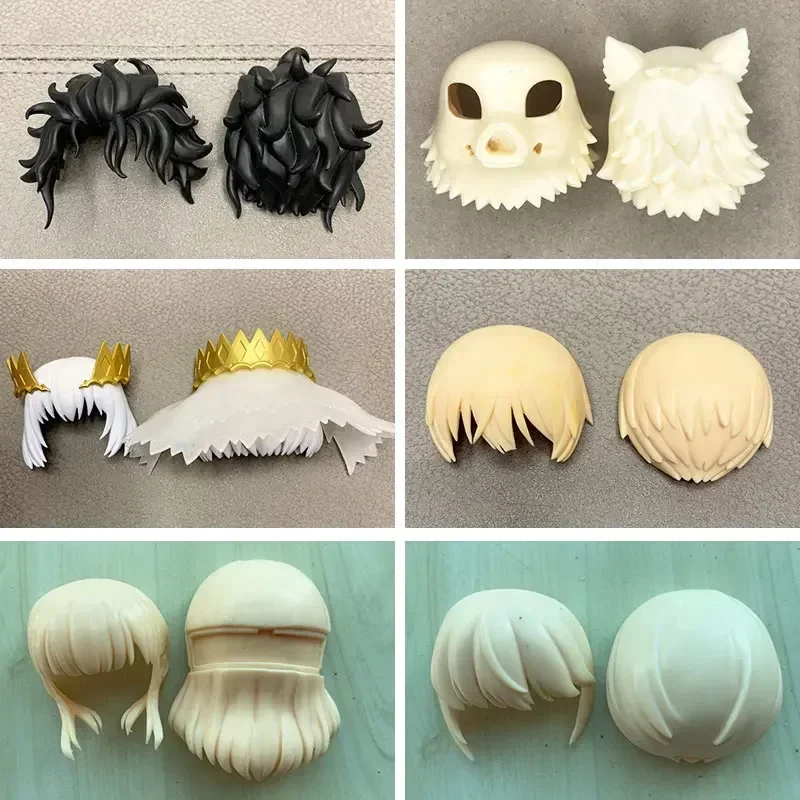 GSC hair clay human hair OB11 white mold doll accessories