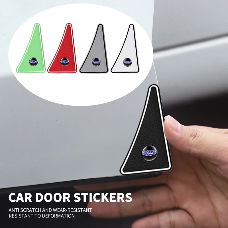 2pcs Car Door Protector Anti-collision Strip Sticker Corner Cover For Ford Fiesta Focus mk2 mk3 Ranger Mondeo mk4 S-MAX Kuga