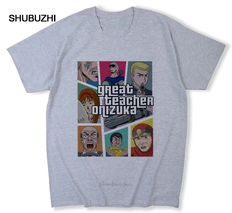 New Arrival Men Great Teacher Onizuka Gto T Shirt Custom Cotton Homme Tee Shirts Fashion T-shirt Men Cotton Brand Teeshirt