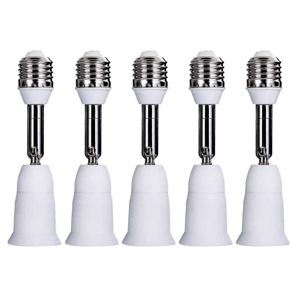 1-5Pcs E27 Converter Light Adapter Flame-retardant Lamp Holder Adaptor for Household Lamp Switch Lighting Accessories